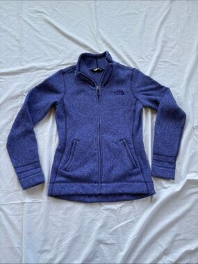 North Face Crescent Sunset Women's XS Deep Purple Full-Zip Fleece Jacket
